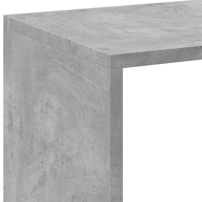 103.5cm H x 102cm W Bookcase, Concrete grey