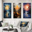 «Hinduisim Sacred River» - ensemble d'art de 3 pièces-2069867521-2069867520