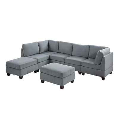 MODULAR SET - 7PC,sectional sofa,Upholstered Sofa,sectional,sectional couch