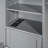 Graceful Gray Queen Bed With Combined Cabinet, Shelf And Socket Components Elegant All-Inclusive Facilities -