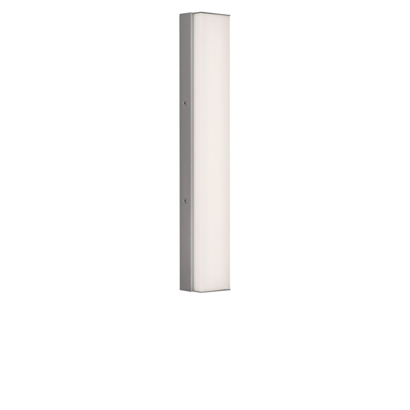 Meuble-lavabo à DEL, H 3 po x l 18 po x P 1,87 po, Nickel brossé