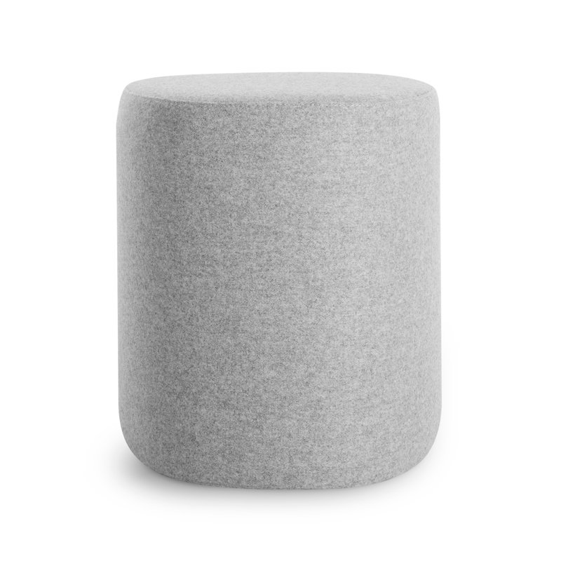 Swole Ottoman, Vesper Light Grey