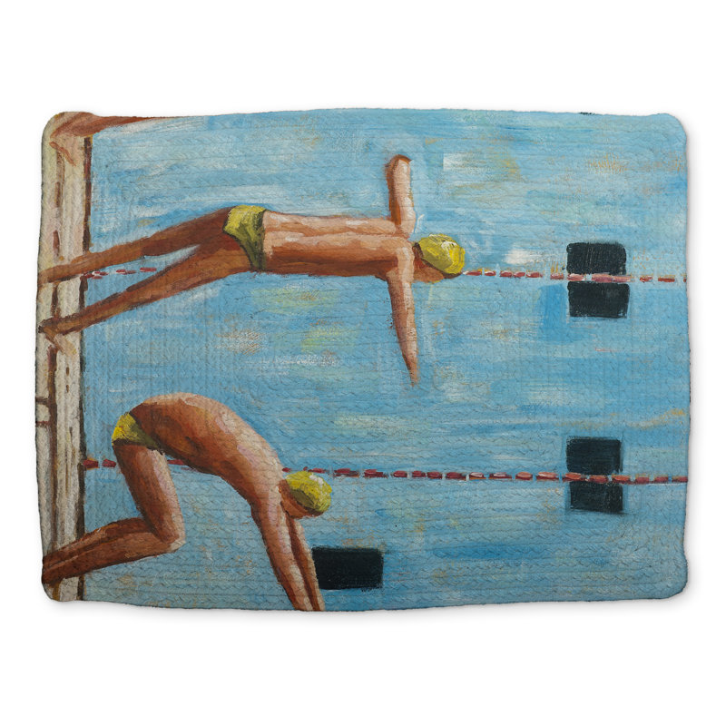 Swimmers Braided Polyester Placemat | Contemporary Decor