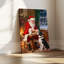 «Santa Claus Dog», art mural sur toile-1437138336