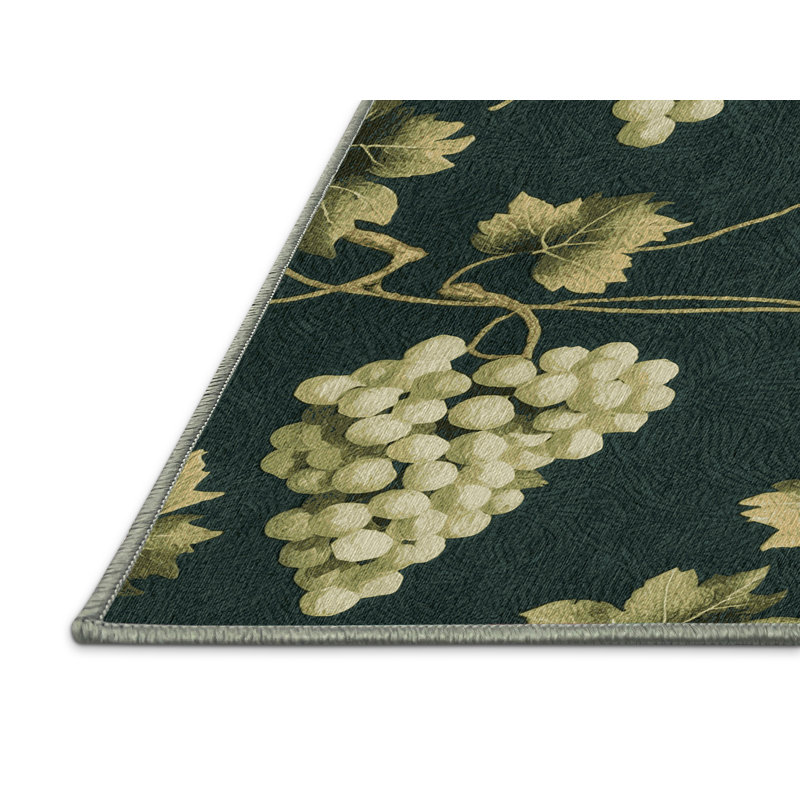  Tapis lavable raisins sans pépins de fruits Thompson, Rectangulaire 2 pi x 3 pi