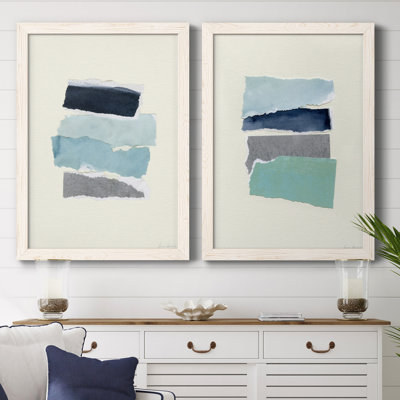 «Seaside Color Study III», ensemble de reproductions d'art sur toiles encadrées