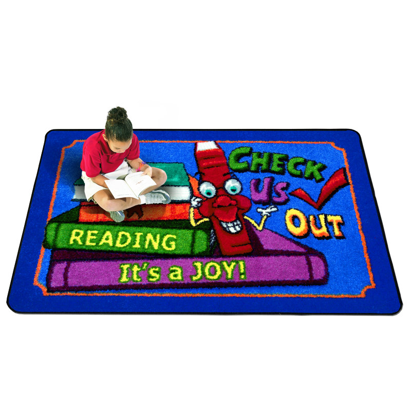 Tapis éducatif Check Us Out, Rectangle 7 pi 8 po x 10 pi 9 po