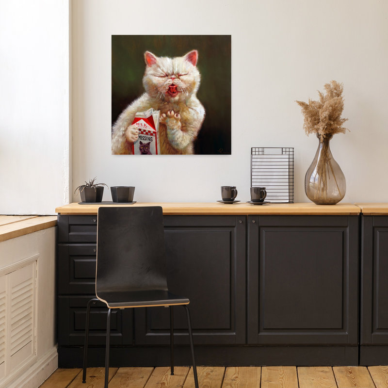 «Sour Milk», art urbain contemporain pour chat, H 18 po x l 18 po