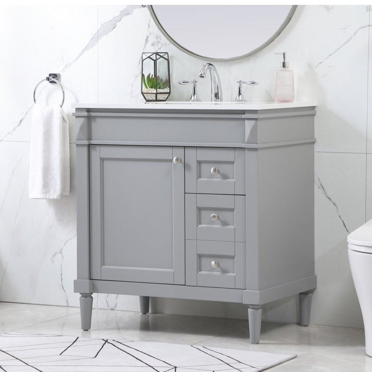 Readington 32'' Single Bathroom Vanity, Gray