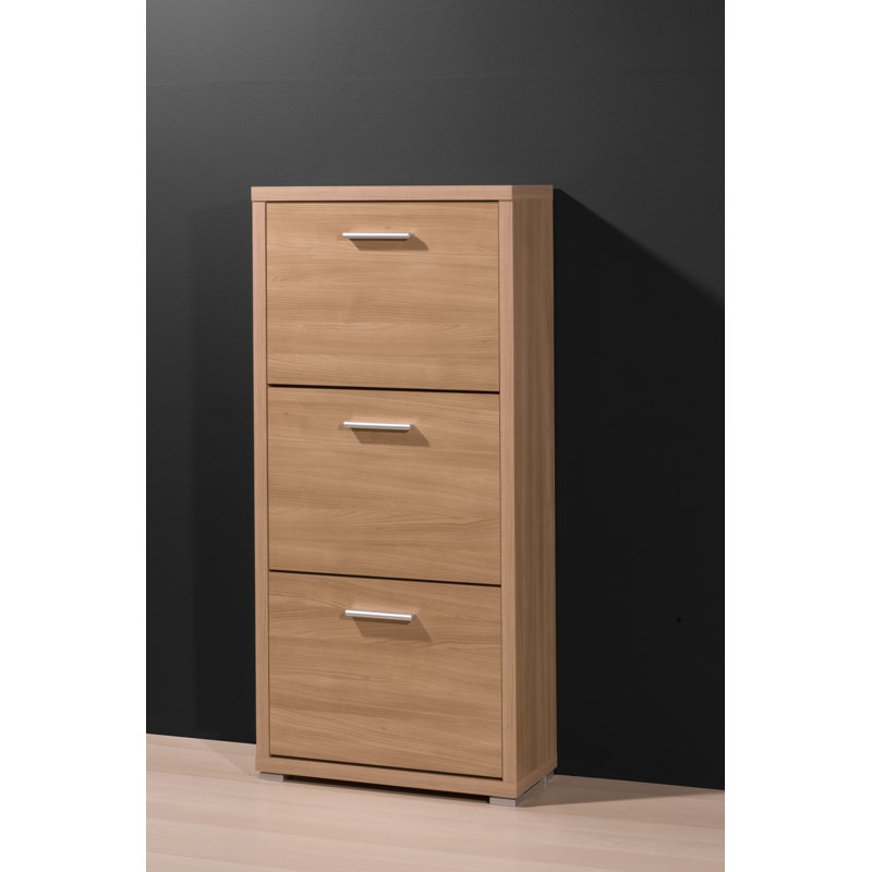 Shoe Storage Cabinet, Walnut-Royal