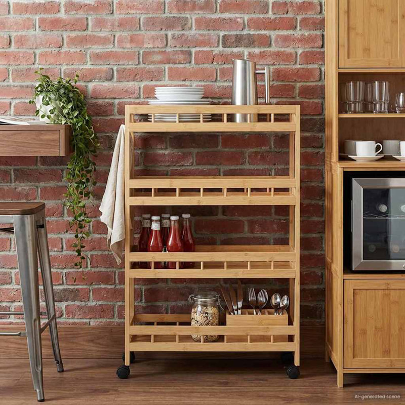 Bamboo Bar Cart