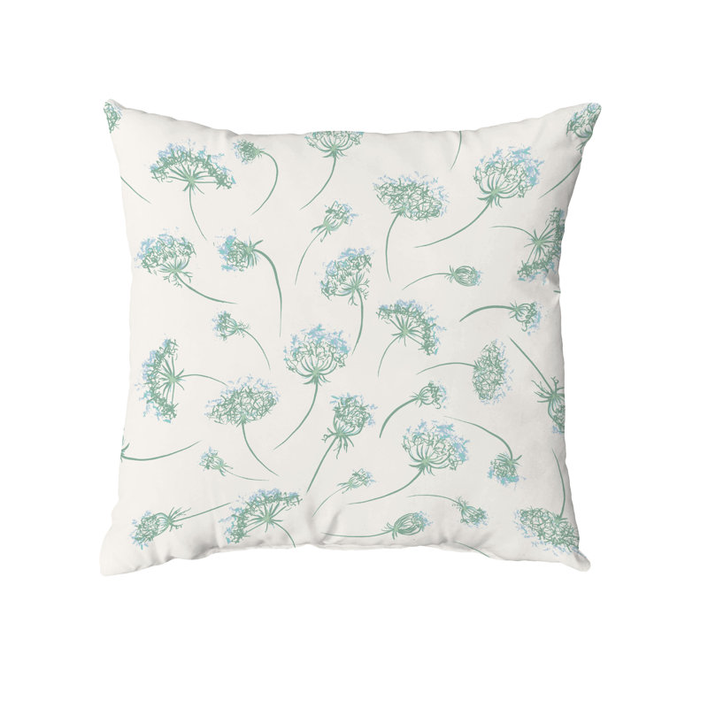  Housse de coussin carré et insert, Vert, 16" x 16"