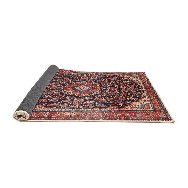 Tapis bleu marine oriental, Rond 6 pi