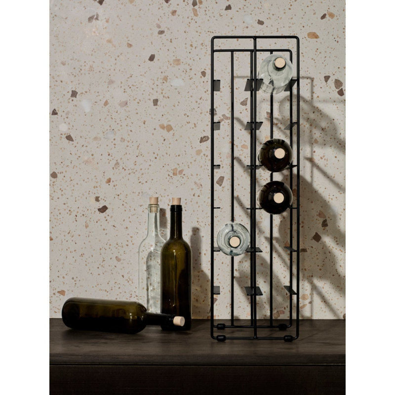Pilare Tabletop Wine Bottle Rack in Black