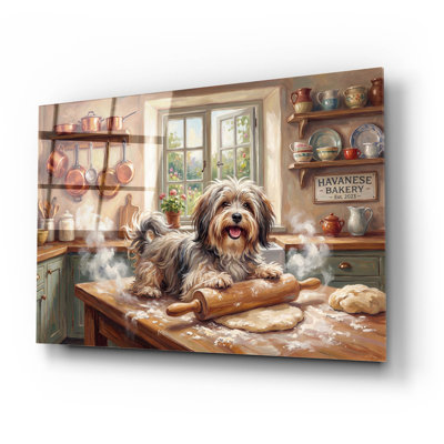 Art mural épique «Havanais dans la cuisine» par Rich Monet, 24 po x 16 po