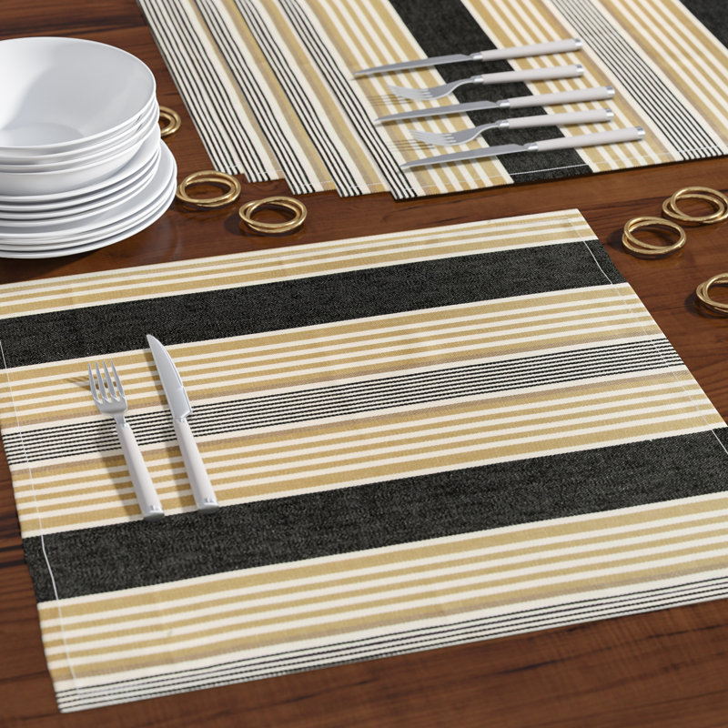 Conners Cotton Striped Square Napkin