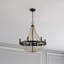 Luminaire suspendu noir Chandelier Farmhouse