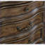 Table de chevet traditionnelle à 3 tiroirs en chêne brun - aucun assemblage requis