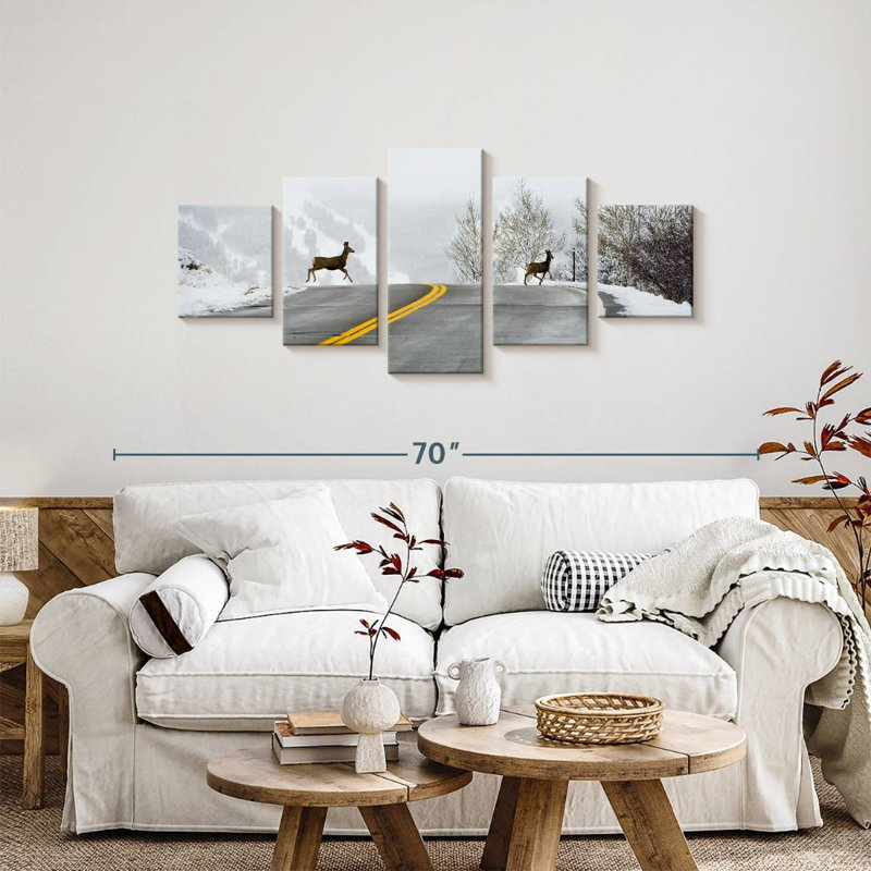 Deer Crossing Road, 24" H x 55" W