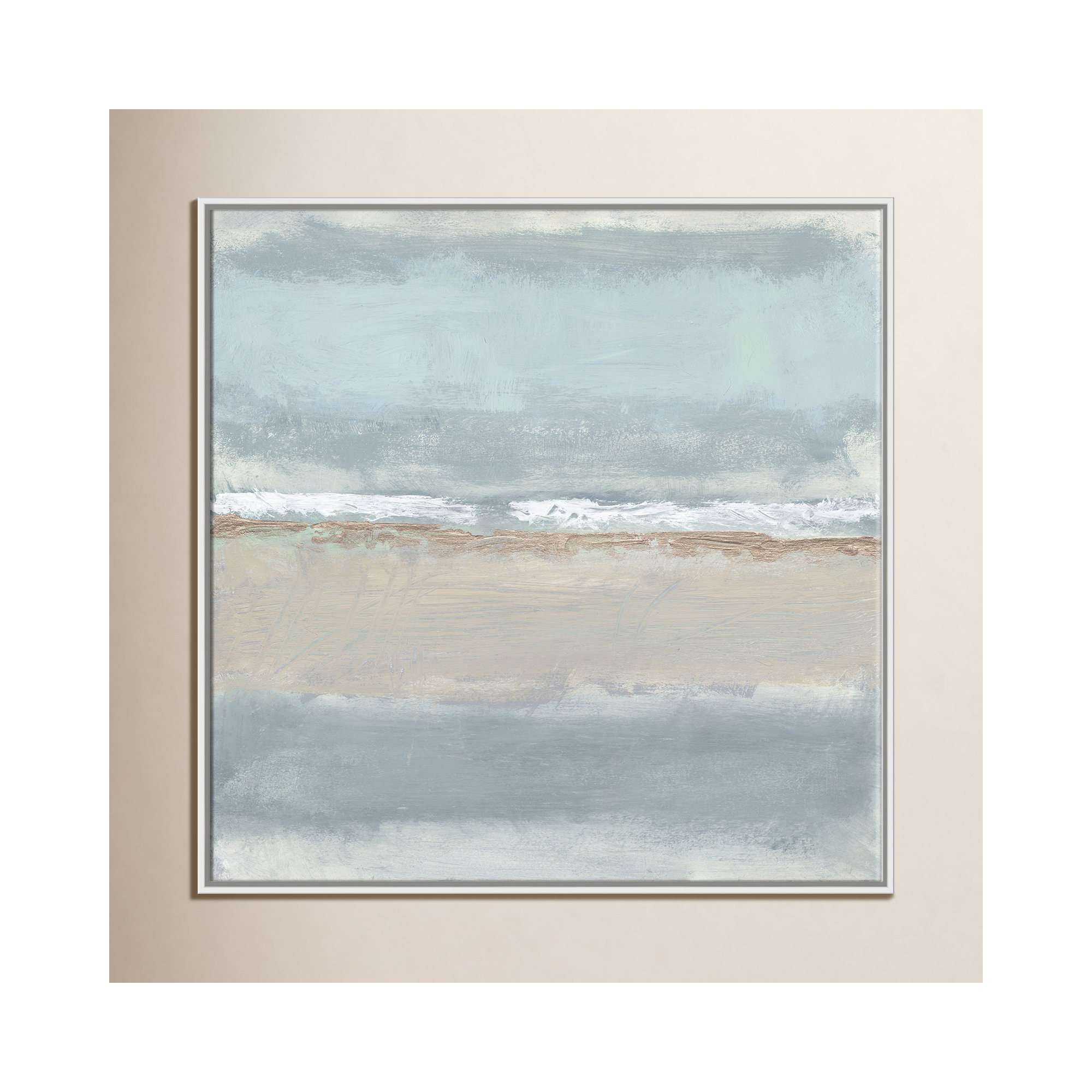 Serenity 1 by Filippo Ioco, White , 36" H x 36" W x 2" D