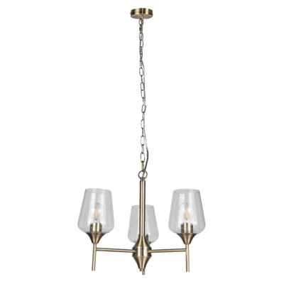 Atifah 3 - Light Shaded Chandelier