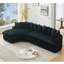 Grand canapé modulaire Boneless de 127 po, conception courbée élégante, mousse à haute résilience, dix coussins de dossier, canapé gauche en forme de L, aucun assemblage requis