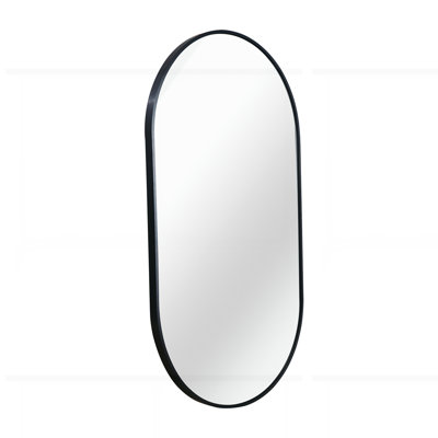 Miroir ovale en métal 20 pouces