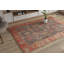 Tapis oriental bleu marine en coton / polyester tissé à la machine Felecie-225187814