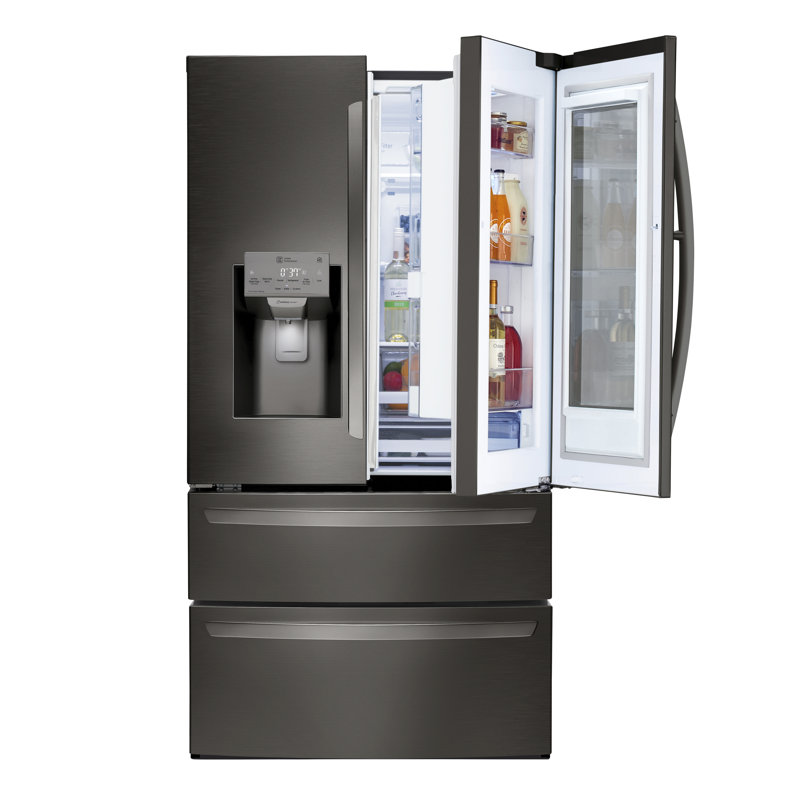 LG 36" French Door Refrigerator 28 cu. ft. Smart Energy Star Refrigerator, Black Stainless Steel