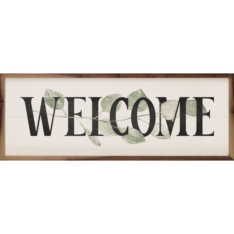 Welcome Verdure - blanc, H 8 po x l 24 po