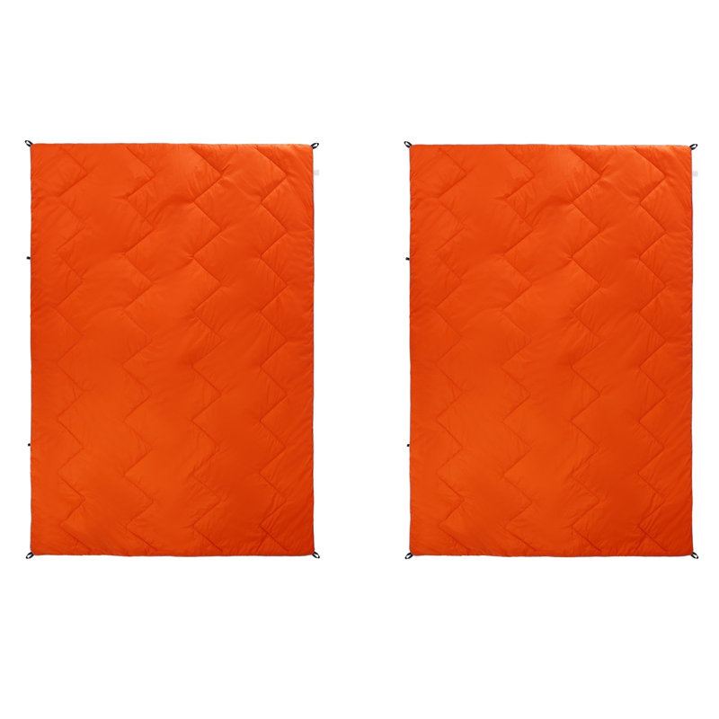 Couverture polyvalente pliable, Orange