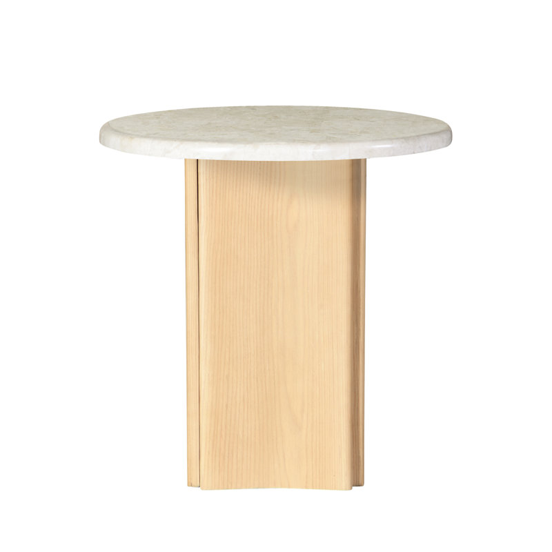 Table de bout en marbre et plateau en marbre Qwin