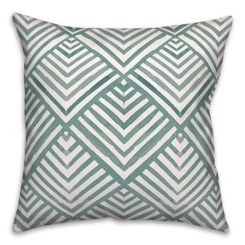 Coussin décoratif en polyester / mélange de polyester, Bleu