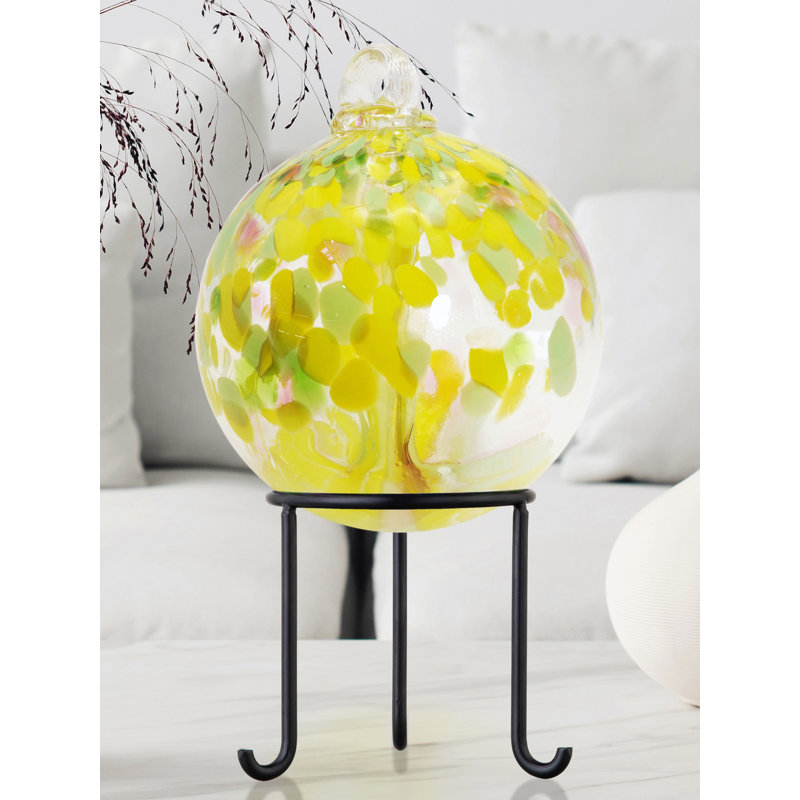 Ornement en verre Blossom, H 7,5 po x l 6 po x P 6 po