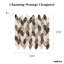 Channing 1-in. x 2.5-in. Elongated Hex Marble Look Polished Natural Stone Wall & Floor Mosaic Tile-50210666