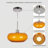 Orange Single-Head Glass Pendant (Included Bulb)