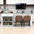 Devinder Wooden Kitchen Island with Extendable Dining Table, Built-in Charging Station and Ample Storage-1015581135