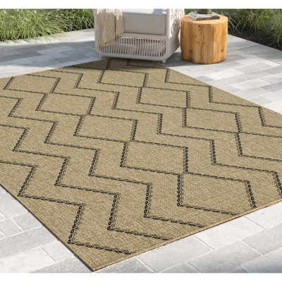 Tapis antidérapant Earth Collection - 2 pi 7 po X 3 naturel et noir, polypropylène, fabriqué en Turquie, teinture pour animaux de compagnie 2,58 7,25 convenant à tous les endroits, Turquie