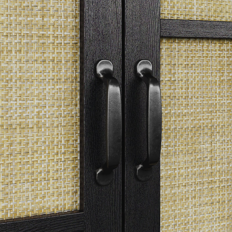 Buffet en rotin avec 4 portes