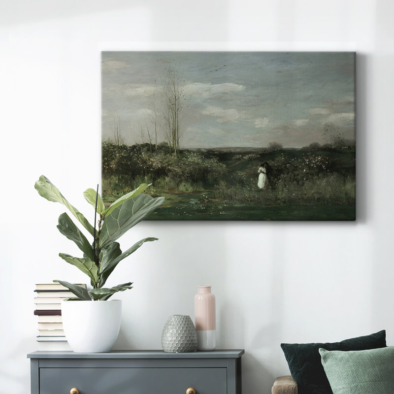 Paysage rétro - DCCCLX, reproduction d'art sur toile, H 13 po x l 19 po x P 1,5 po, Toile tendue