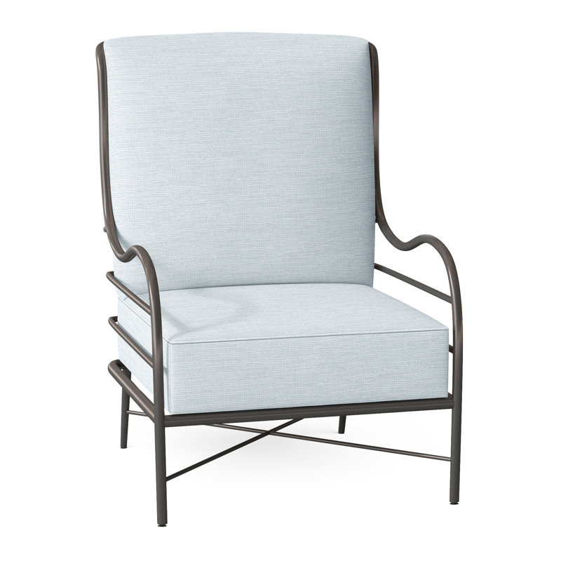 Chaise longue en aluminium Carmel - gris ardoise, Welt, Ciel de papier