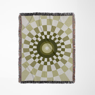 Jeté en mélange de coton Bullseye