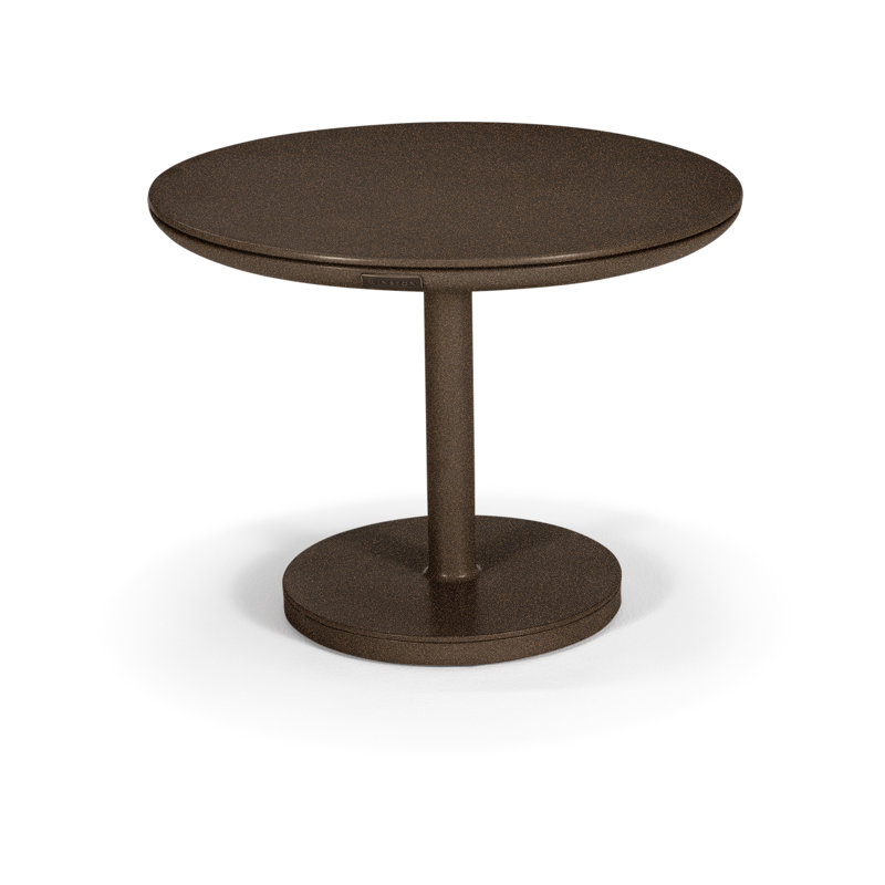 Table d'appoint ronde 24 "Icon, H 18,375 po x l 24 po x P 24 po, Brun / java