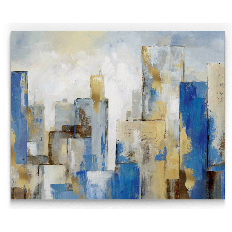 City Blues II - reproduction sur toile, H 16 po x l 20 po x P 1,5 po