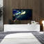 Unité de rangement de télévision moderne blanche avec tiroirs - pour l'installation de porte de divertissement de salon
