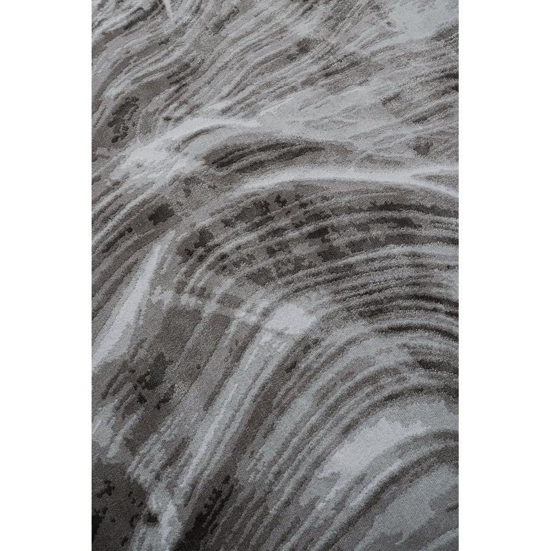 David Rockwell Falls Graphite Area Rug, Rectangle 7' x 10'