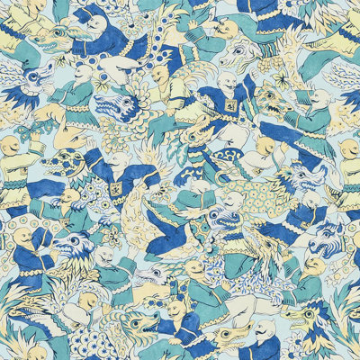 Chinois Chic Dragon Dance Fabric