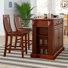 Diamondback Solid Wood Top Kitchen Island Set