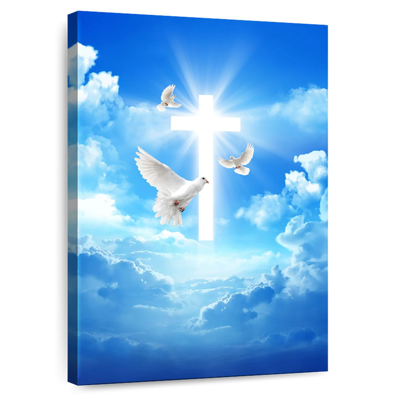 Heavenly Cross, 51" H x 34" W