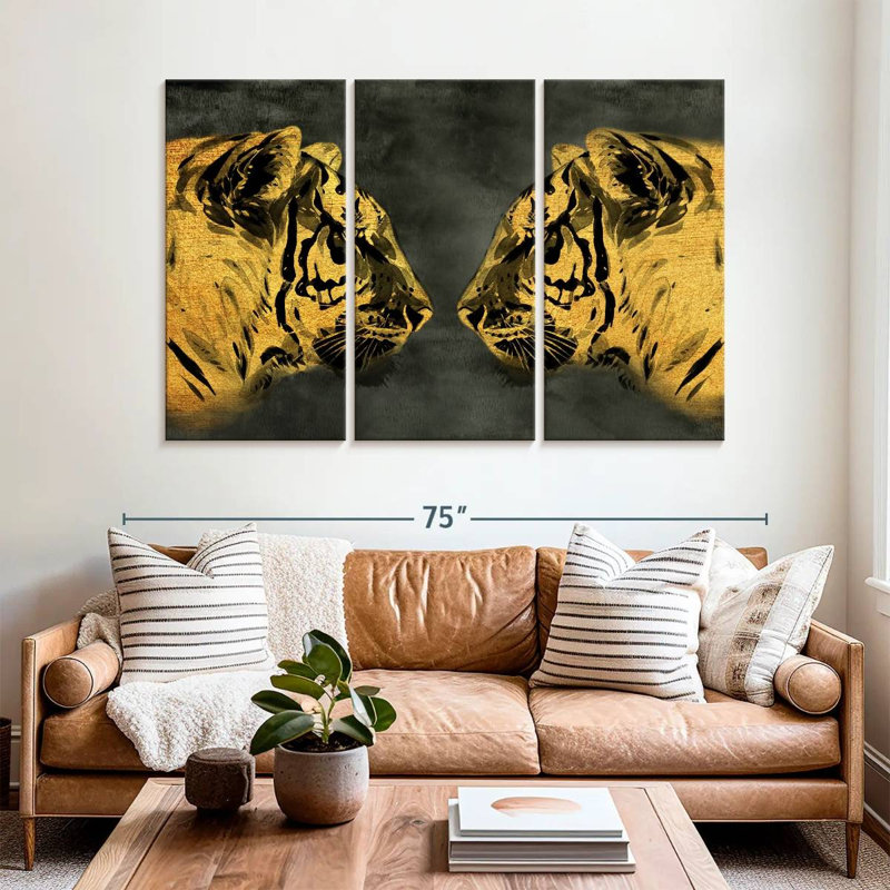 Brampt Golden Tigers, 42" H x 65" W